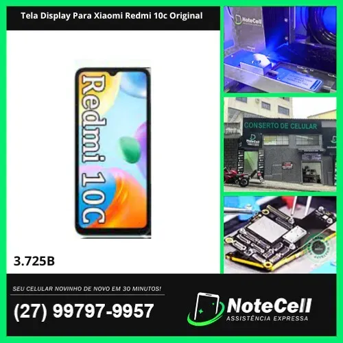 Tela Display Para Xiaomi Redmi 10c Original- Instalação Expressa Em 30 Minutos!