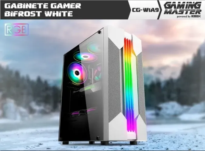Gabinete Gamer Bifrost White Cg-w1a9 Kmex (Entrega Grátis)
