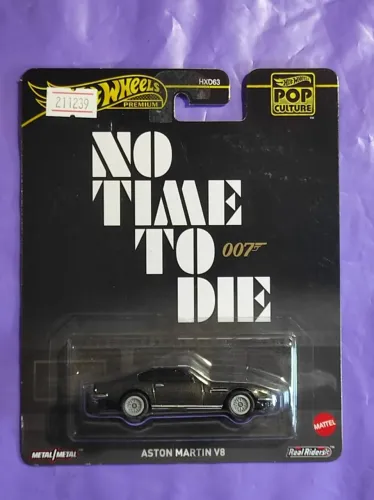 Hot Wheels Premium 007 - Aston Martin V8 - No Time To Die - Lacrado! Raro!