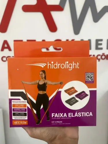 Faixa Elástica Kit 3 Peças - Hidrolight