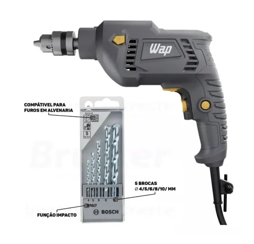 OFERTA Furadeira e Parafusadeira Wap 700W 127v. - Pronta Entrega