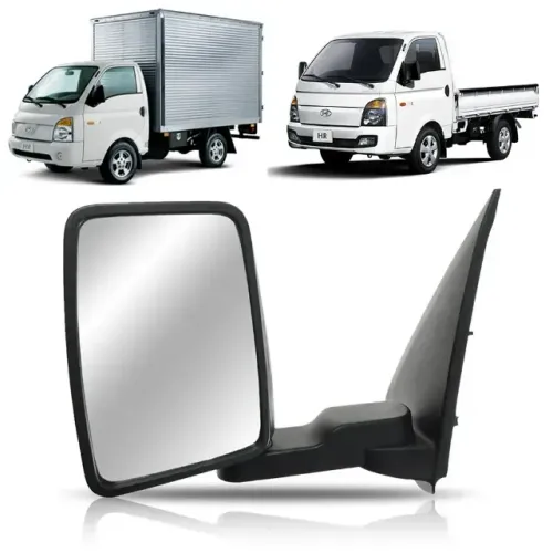 RETROVISOR COM PROLONGADOR LADO ESQUERDO HYUNDAI HR 2004 a 2012