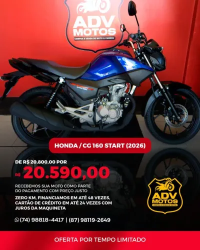 Honda/CG 160 START - 2026 - 0 KM