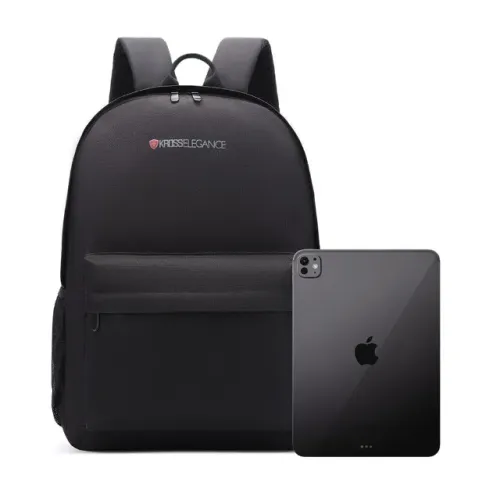Mochila Notebook Kross Elegance Clean Black Até 15.6 Pol