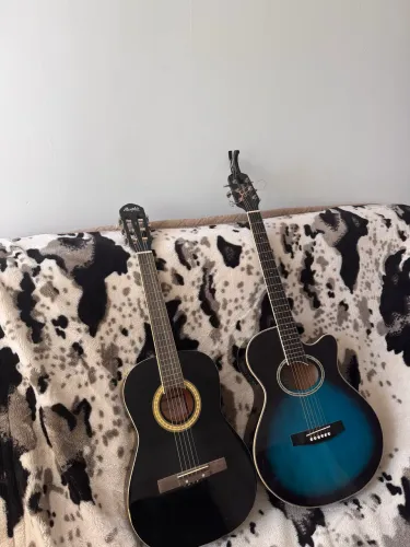 Violão giannini de aço e violão memphis de nylon