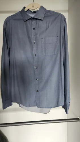 Camisa Social Tommy Hilfiger Azul
