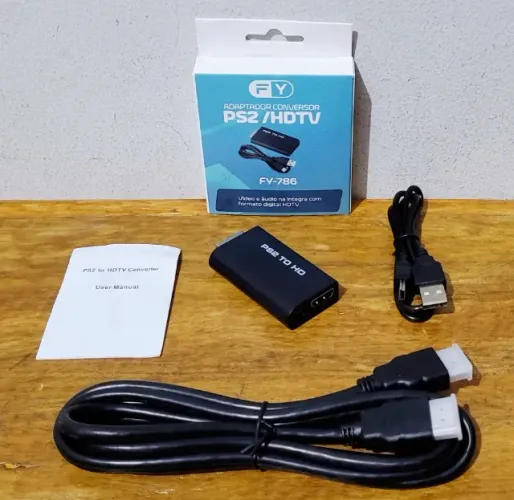 Conversor Ps2 Para HDMI Completo + Cabo HDMI Brinde, Entrego Londrina e Regiao Aceito Pix
