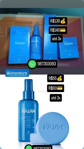 Kit Desodorante Kaiak Natura - 100ml + 150ml