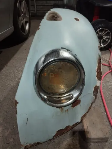 Paralama Dianteiro Fusca olho de boi de 59 a 72 lado esquerdo motorista,para restauro