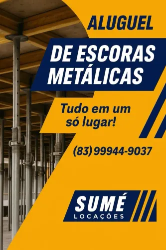 Aluguel de escoras metálicas