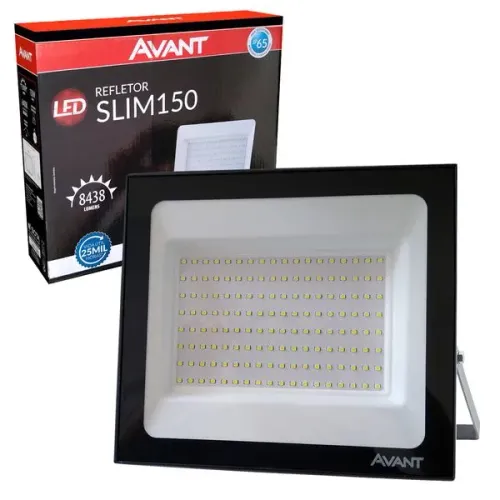 Refletor LED Slim 150 Avant 150 watts potencia holofote