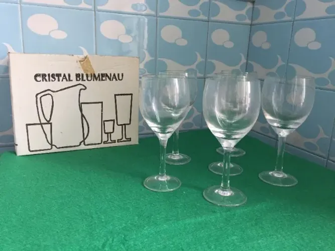 Jogo de Taças de Cristal - 06 Peças