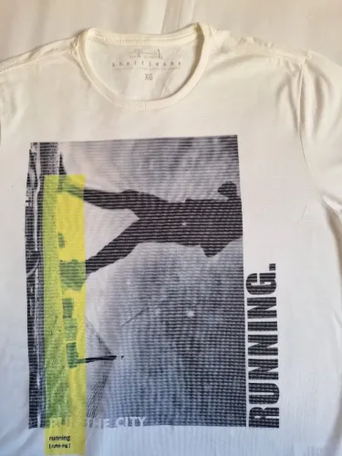 Camiseta Denin Khelf Jeans Adulto - Tamanho XG seminova em ótimo estado