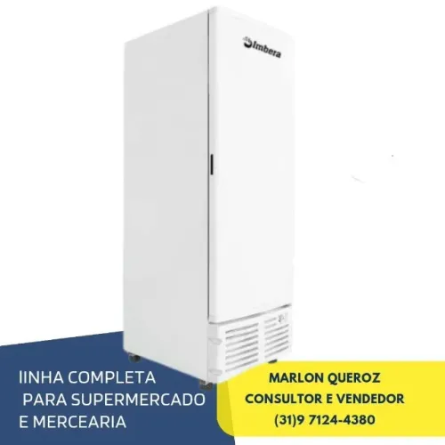 Congelador Freezer Vertical Imbera 560L Porta cega