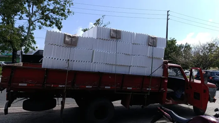 Lajes treliçada com isopor 