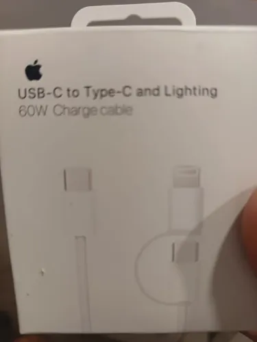 Cabo USB  tipo c  e lighting 60 watts 