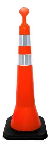 Cone Balizador De Tráfego Rodovia T Top Refletivo 114 Cm