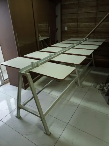 SERIGRAFIA MESA PARA IMPRESSÃO DE CAMISETAS 12 BERÇOS COMPLETA ACEITAMOS CARTÕES