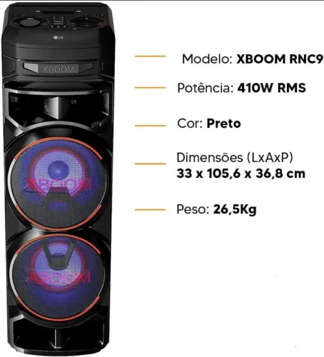 Caixa de som LG XBOOM semi nova