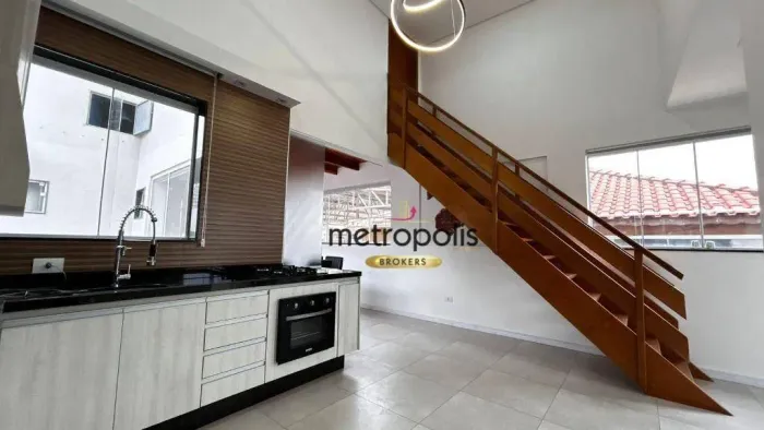 Cobertura para alugar, 110 m² por R$ 4.817,00/mês - Cerâmica - São Caetano do Sul/SP