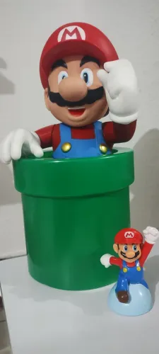 Mario Bros 30 cm + Cano 16 cm ,rico em detalhes.