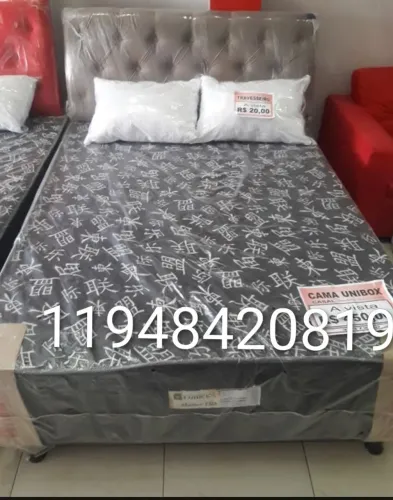 Promoção camas box casal com colchão novas pronta entrega