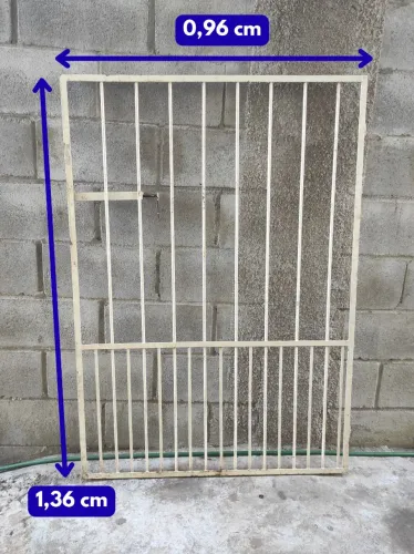 Portão de Ferro 0,96 x 1,36 m - Resistente