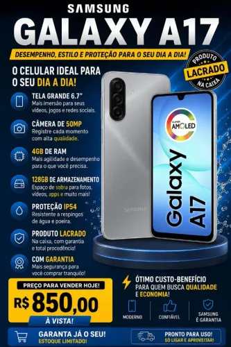 Celular Smartphone Sangung A17 128gb 4gb ram