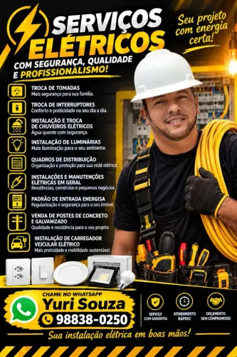 Eletricista profissional Serviços elétricos em gera