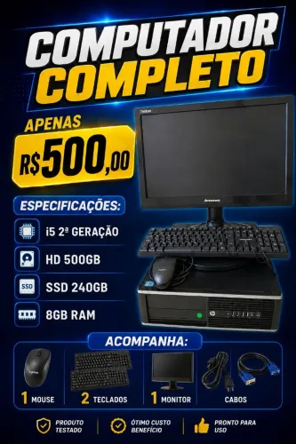 R$ 450,00 URGENTE! Computador Completo p
