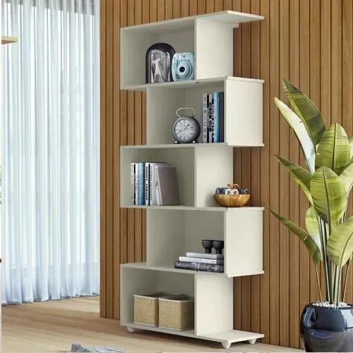 Estante Vertical para Livros com 5 Nichos DIVIDIMOS EM ATÉ 10X SEM JUROS