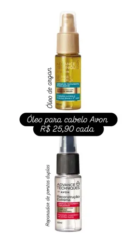 Oleo Reparador para os cabelos Avon