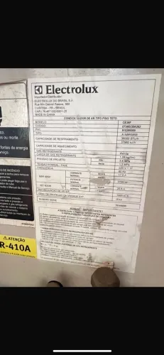 Ar condicionado Eletrolux 36.000BTU