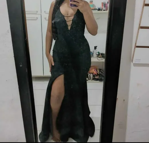 Vestido de festa novo preto.