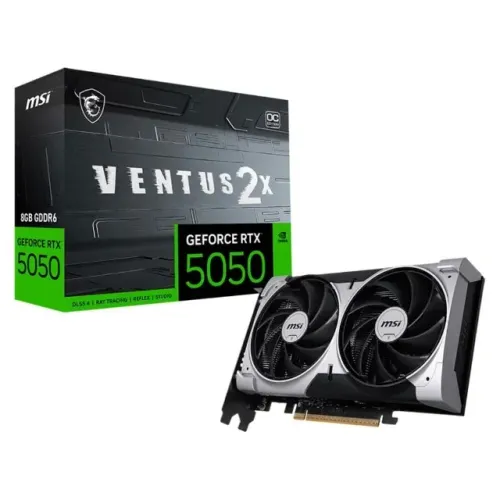 Placa de Vídeo MSI GeForce RTX 5050 8G VENTUS 2X OC , 8GB GDDR6,(Nova/Garantia)