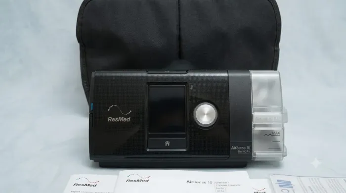 ?CPAP ResMed AirSense 10 AutoSet + Umidificador + Acessórios Completos (Excelente Estado)