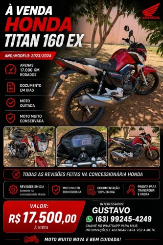 Honda CG 160 Titan Flexone/ed.especial 40 Anos 2023