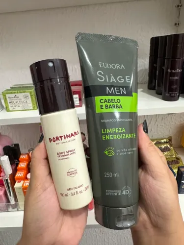 Kit Pais Body Spray Portinari 100ml + Shampoo cabelo e barba Siage 250ml