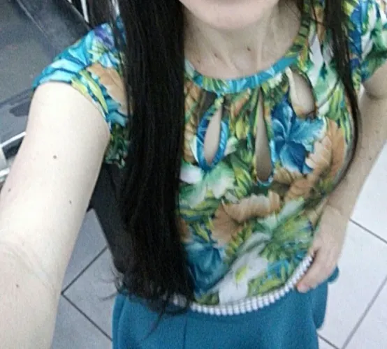 Blusa estampada seda