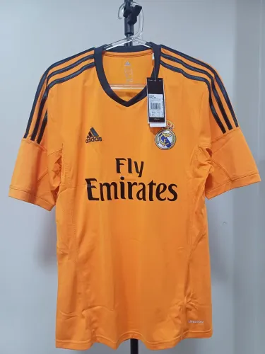 Camisa Real Madrid Laranja 2013/2014 Terceira Original De Época Adidas