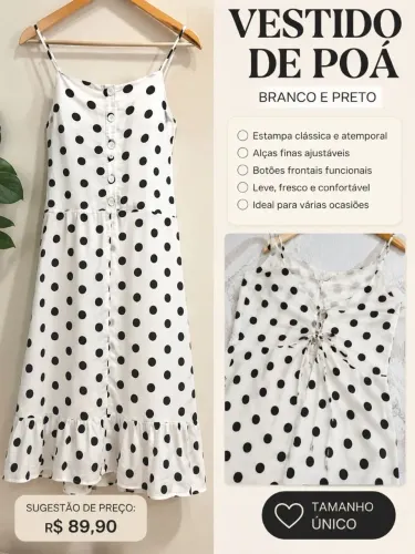 Vestido de poá