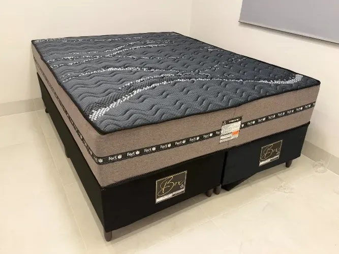 Cama Queen Molas ensacadas base + colchão Completa, Nova 