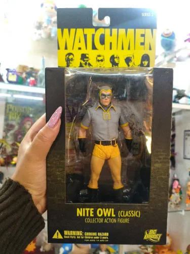 Boneco Nite Owl Classic Watchmen DC Direct - Coruja Action Figure