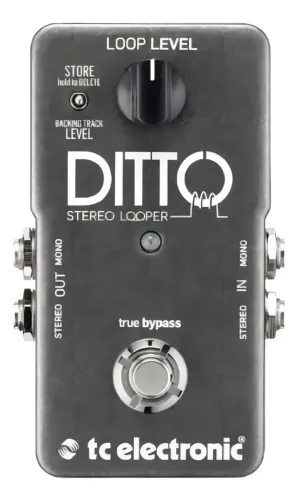Pedal Looper TC Electronic Ditto Stereo para Guitarra 9V Preto
