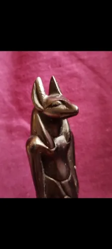 Escultura Anúbis - Produzida no Egito