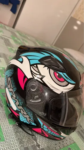 ? VENDO CAPACETE SPARK E17 DRAGON - TAMANHO 58 | ESTADO DE NOVO