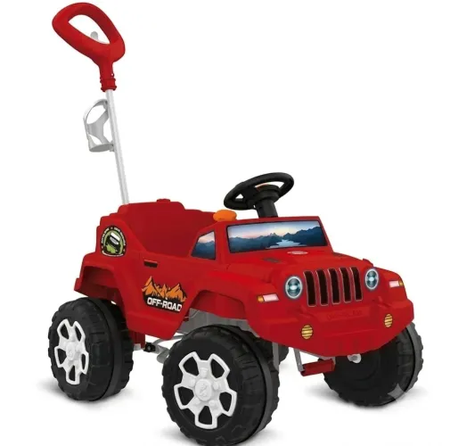 Carrinho de Passeio Infantil Jeep com Pedal Bandeirante - Usado em Ótimo Estado