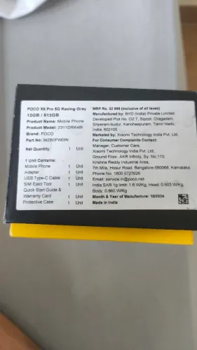 Poço x6 pro 512gb 12gram Excelente estado 