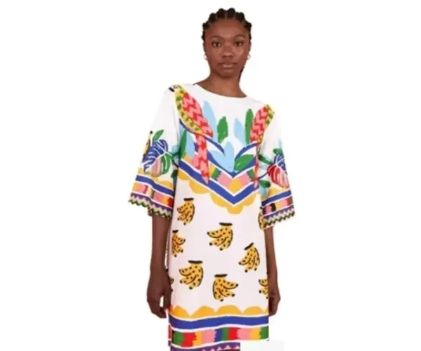 Vestido Farm T-Shirt Bosque Manga Quadrada G