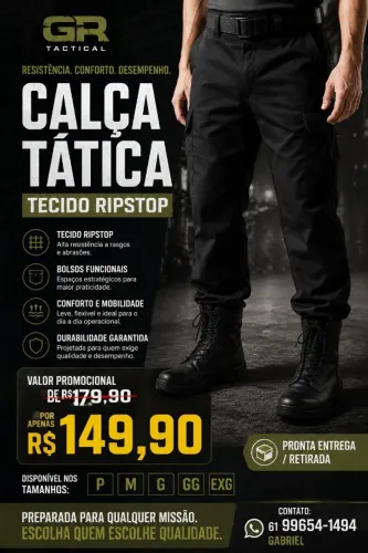Calça Tática RIPSTOP